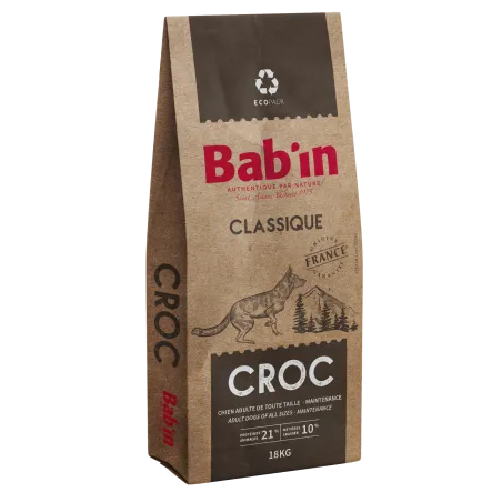 Bab'in Croquettes pour chien Adulte Croc - Poulet