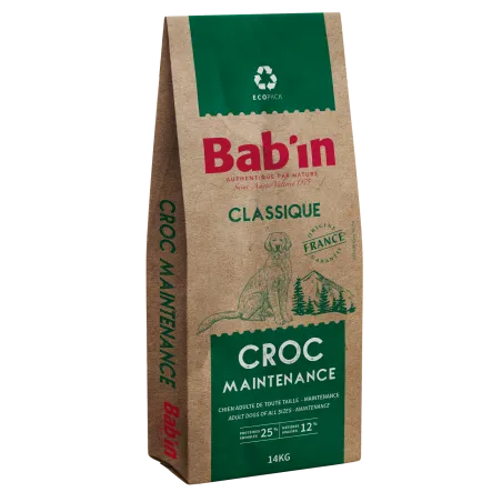 Bab'in Croquettes pour chien Adulte Croc Maintenance - Poulet