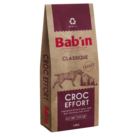 Bab'in Croquettes pour chien Adulte Croc Effort - Poulet