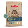 Bab'in Croquettes pour chat Adulte Grandes Races Sans Céréale - Poulet. Intolérance au gluten. Taux élevé de protéines.