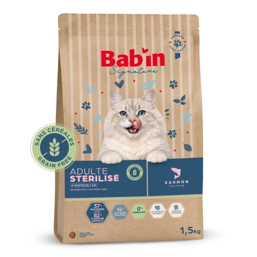Chat Adulte Stérilisé Sans Céréales - Saumon