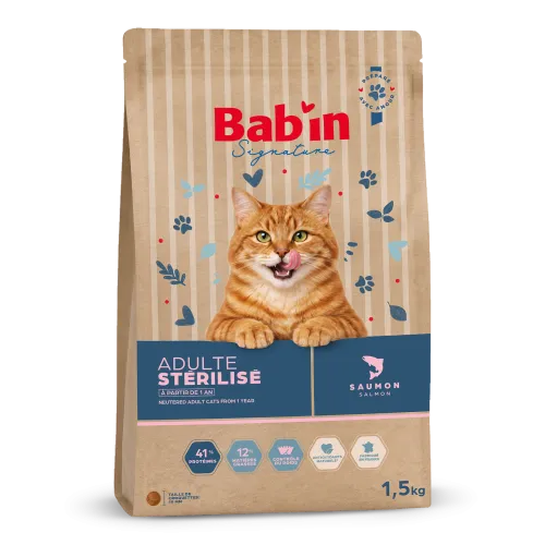 Chat Adulte stérilisé - Saumon
