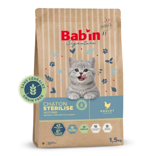 Chaton Stérilisé Sans Céréales - Poulet