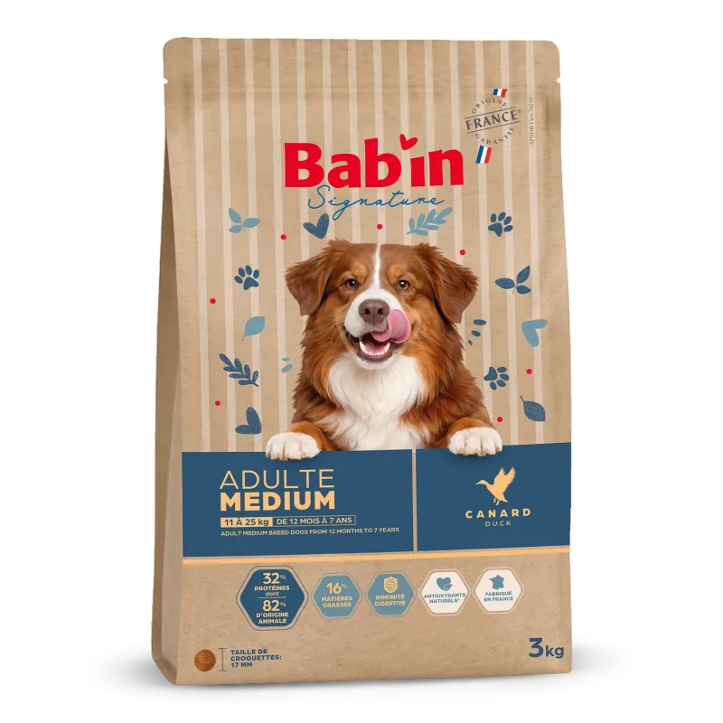 Croquettes Canard Toutes Races Babin | Saveur et tolérance digestive chien
