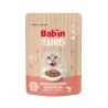 Bab'in Terrine pour chat - Saumon - Haute digestibilité - Garantie sans céréales ni gluten - Mono-protéine animale Saumon