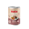 Bab'in Terrine Cuisinée pour chien - Boeuf - Haute digestibilité - Fruits et légumes soigneusement sélectionnés - Texture brute