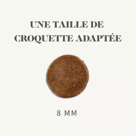 Bab'in Croquettes pour chien Mini Adulte - Poulet. Hautement digestible. Taux élevé de protéines de haute qualité.