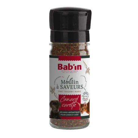 Bab'in Le Moulin à Saveurs par le chef Thierry Marx pour chien et chat saveur Canard Carotte