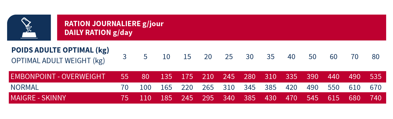 Ration adulte ultra