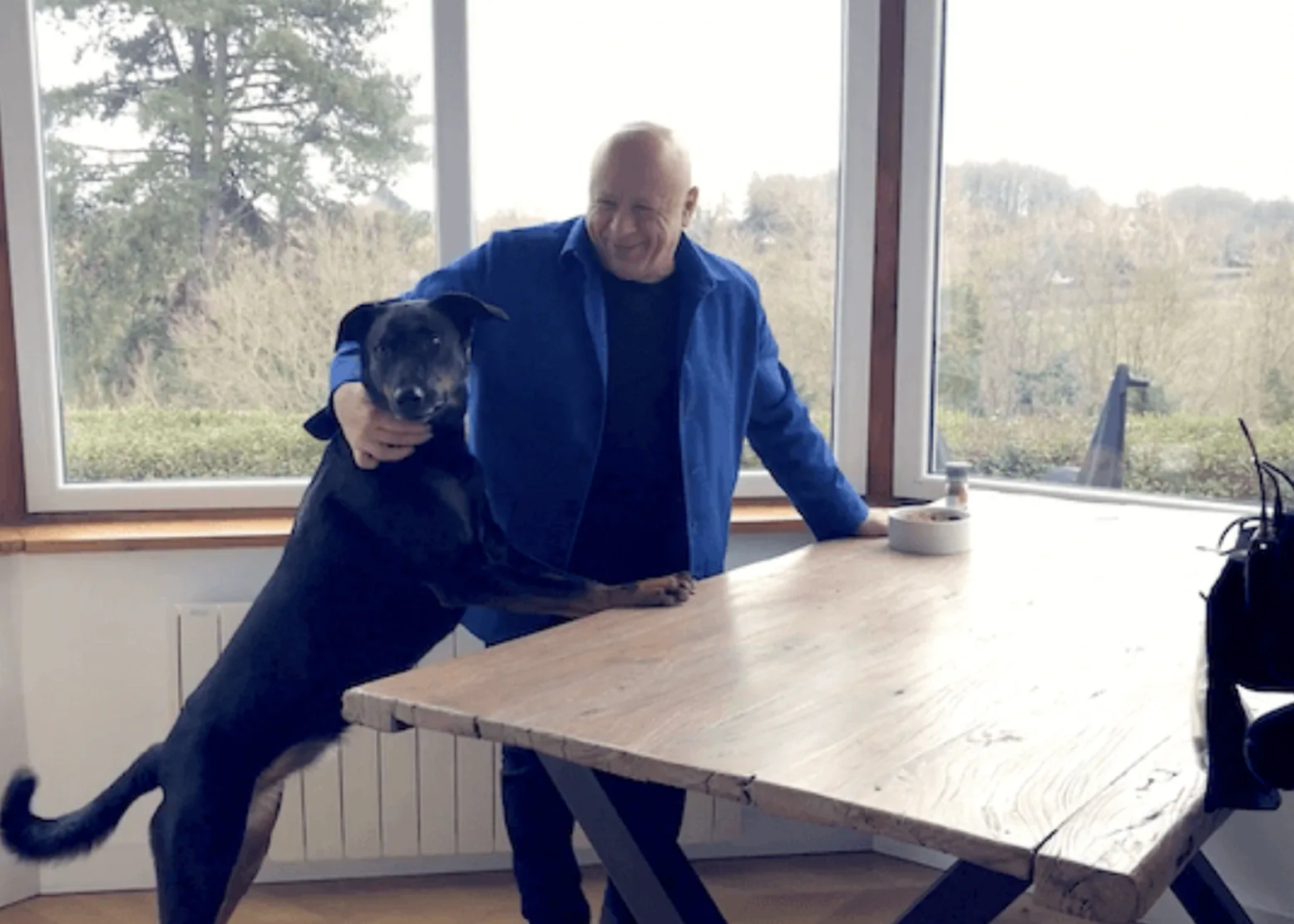 Thierry Marx et son chien