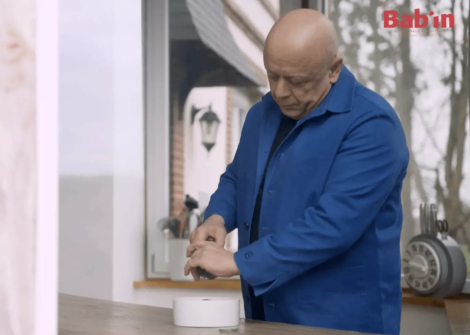 Thierry Marx utilisant un Moulin Bab'in