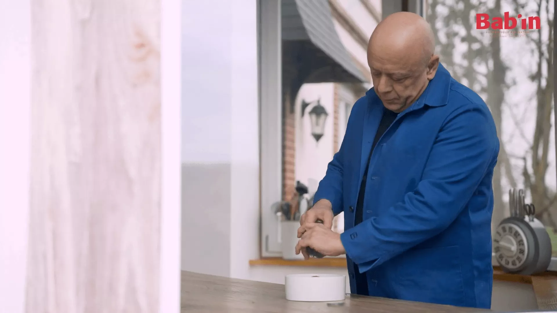 Chef Thierry Marx avec un Moulin à saveurs